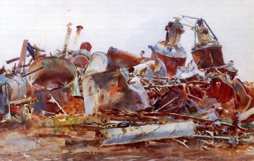  Wreck Art - The Wrecked Sugar Refinery John Singer Sargent